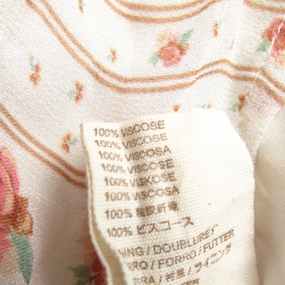 Anthropologie Let Me Be Mock Neck Sheer Mini Dress Pink Floral Combo - Large - Picture 9 of 11